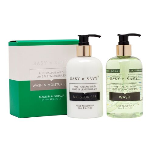 Lime n Lemongrass Wash n Moisturiser twin pack